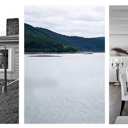Strandhaus Edersee - Kaminzimmer, Seeblick, Badestrand, Seeterrasse 3* ヴァルデック